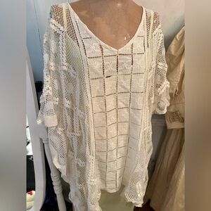 FP Movement by Free People Cream Swim Coverup